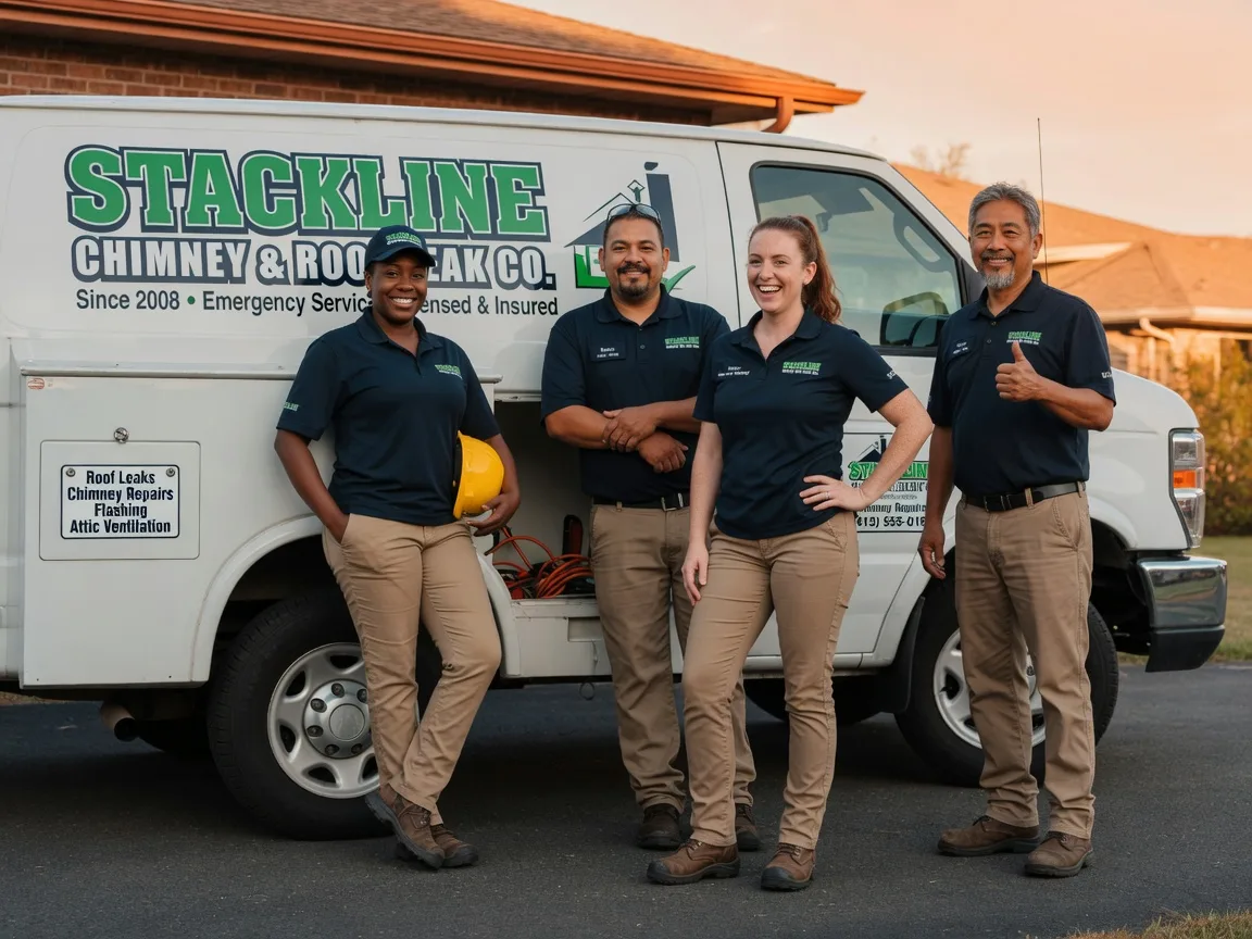 Chimney flashing repair company in Stockton, IL